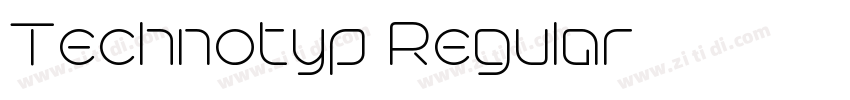 Technotyp Regular字体转换